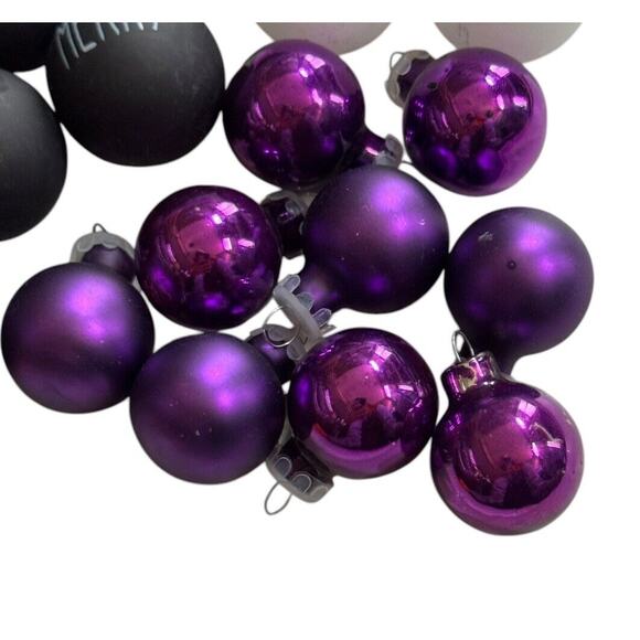 Rae Dunn Inspired Farmhouse Christmas Holiday Small Ornaments (25) Purple READ - Picture 4 of 6